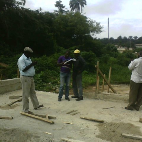 Inspection of culvert construction at Fiditi